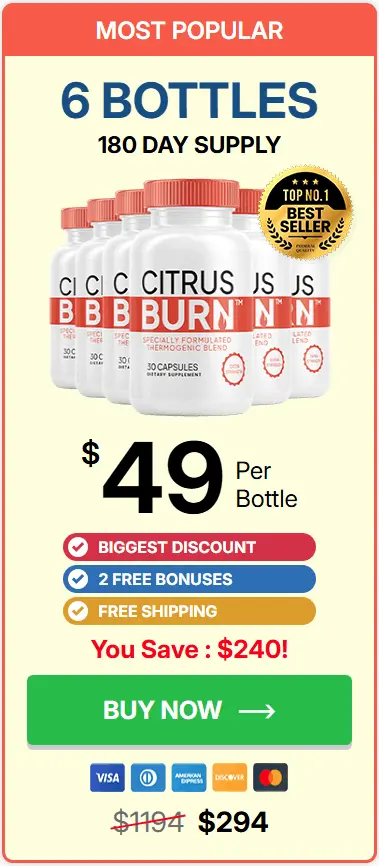 Buy CitrusBurn 6 Bottle